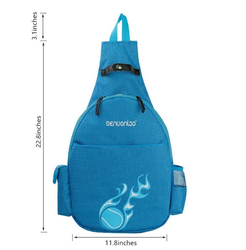 Klau Nylon Tennis Badminton Racquet Backpack Tennis Racket Shoulder bag Outdoor Sports Bag Blue for Tennis Beginners - Image 2